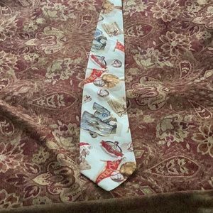 vintage baseball themed tie made in USA